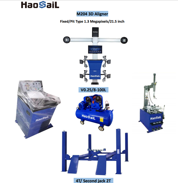 Haosail Autoshop Garage Tyre Service Combo Equipment