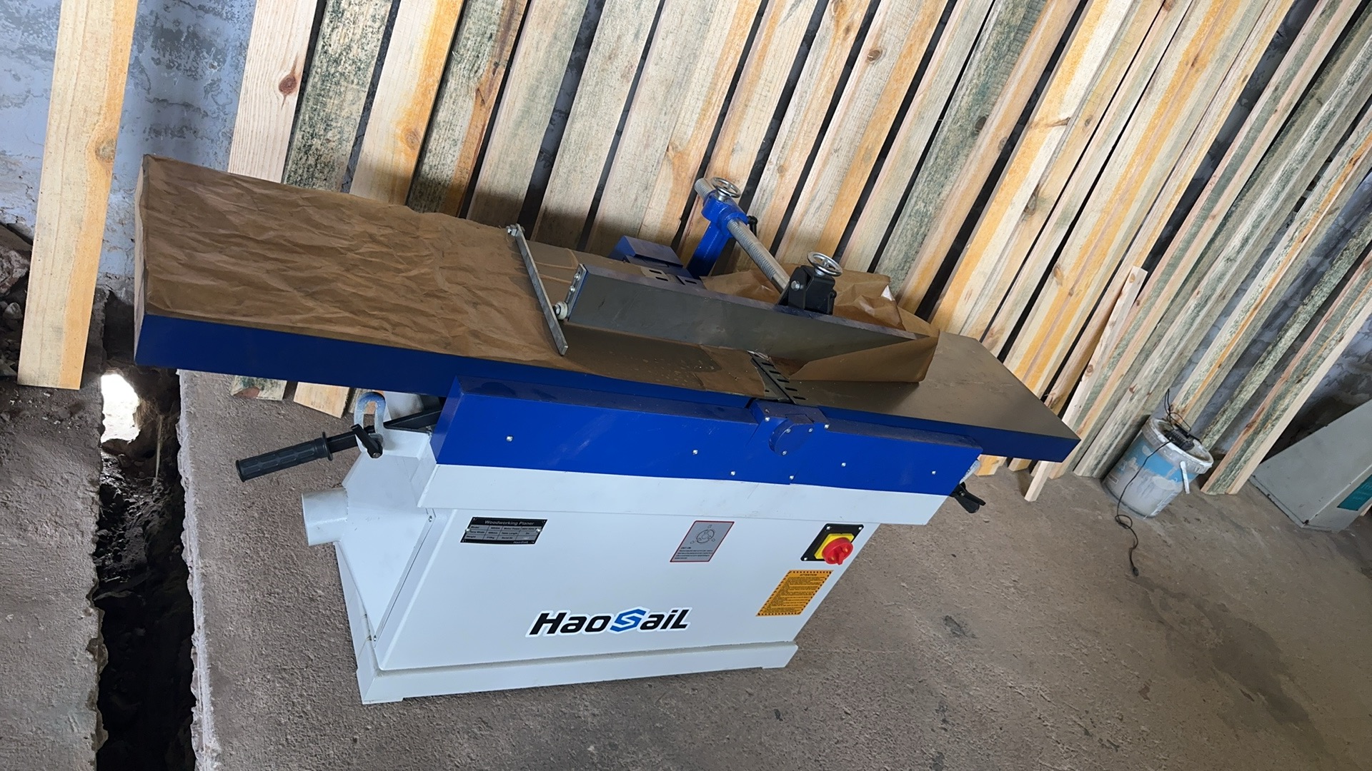 Woodworking machines in Africa.