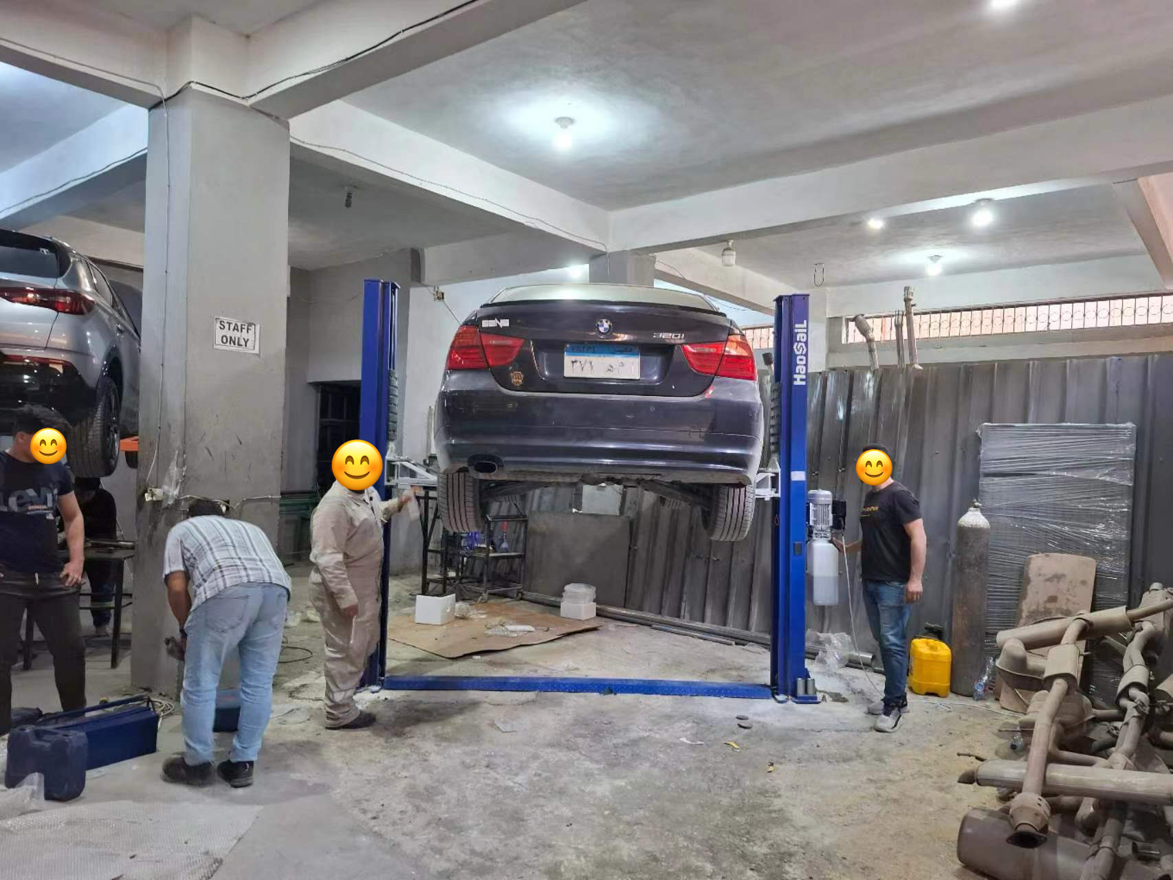 Haosail Two-post car lift feedback
